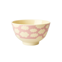 Pink Cloud Print Small Melamine Bowl Rice DK